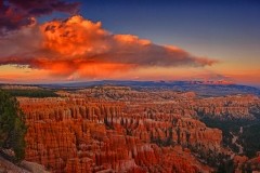 Bryce Canyon Sunset With Moonrise