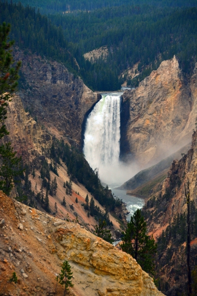 The Grand Canyon of Yellowstone Waterfall