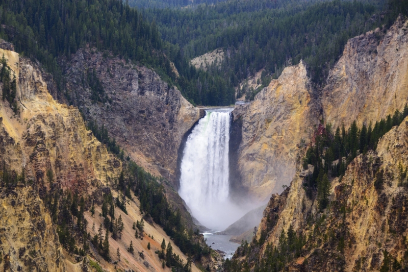 Lower Grand Canyon of Yellowstone Waterfall