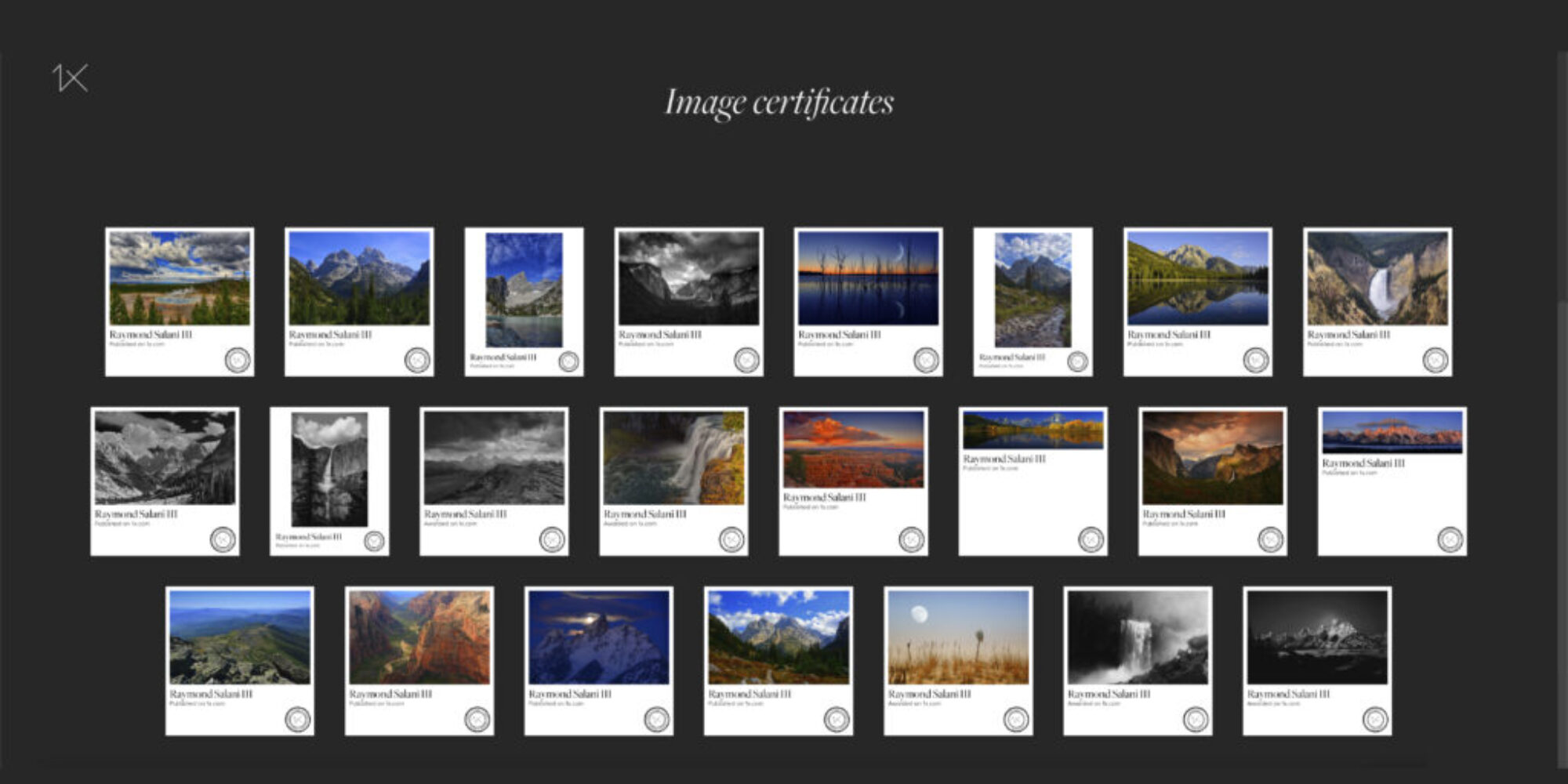 1X Published and Awarded Update