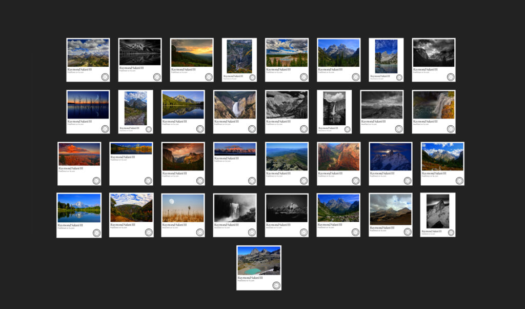 A collection of scenic landscape photographs with varied natural settings.
