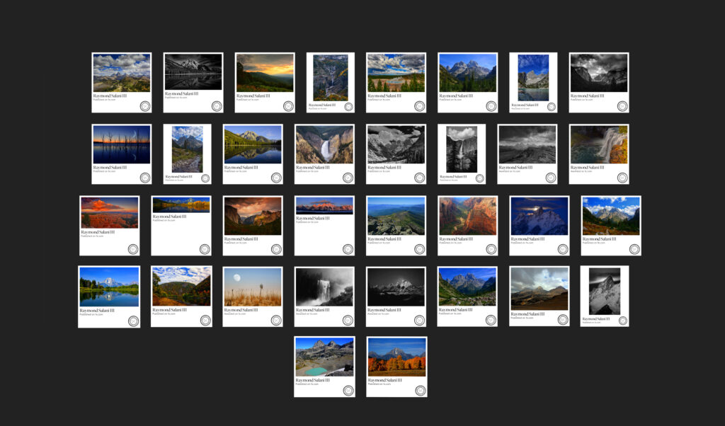 Multiple desktop wallpapers featuring diverse landscapes and scenic views.