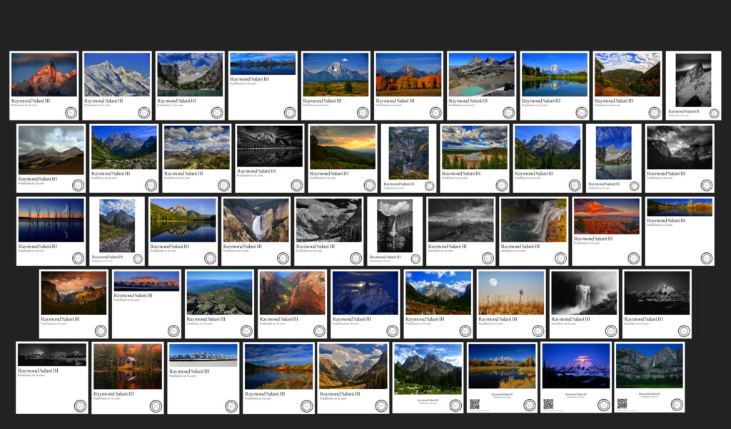 A collage of multiple scenic landscape photos with various nature views.